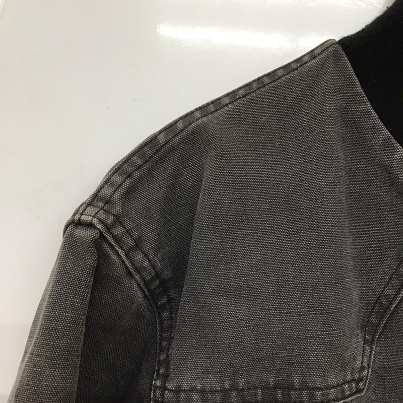 カーハート Carhartt ジャケット、上着 ジャンパー、ブルゾン ジップアップジャケット アウター 古着 usa製 ロゴ、文字 ダークグレー / ダークグレー /  メンズ USED 古着 中古 10147878