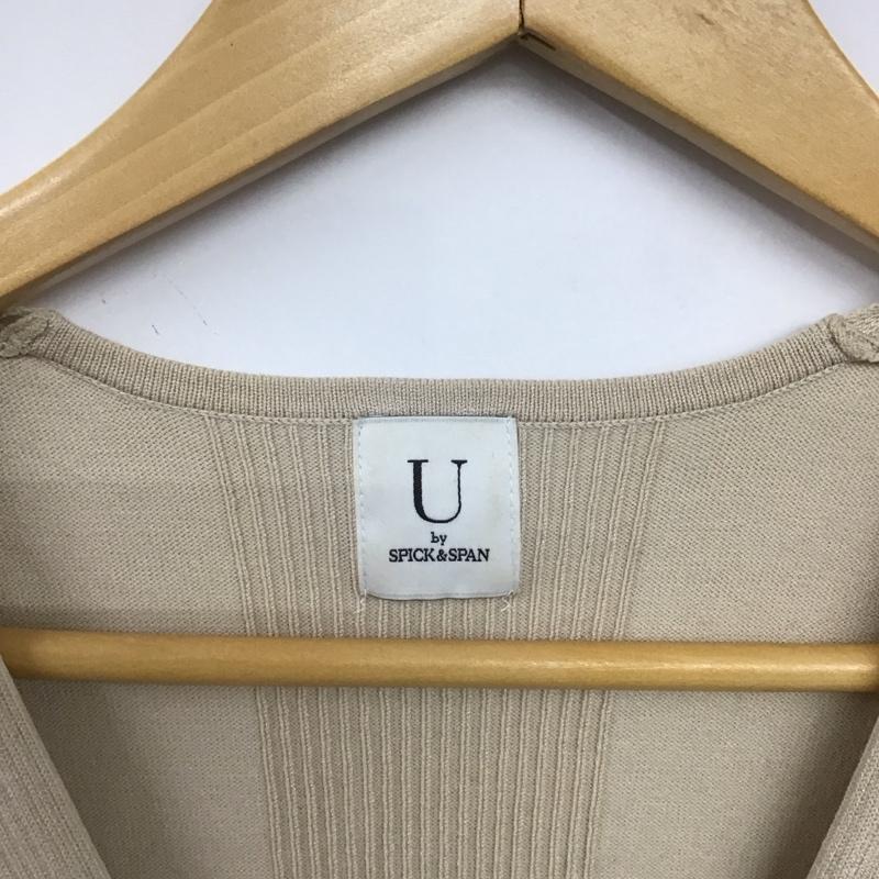 スピック＆スパン Spick & Span ワンピース ロングスカート 半袖ニットロングワンピース Vネック FREE 無地 ベージュ / ベージュ /  レディース USED 古着 中古 10147881
