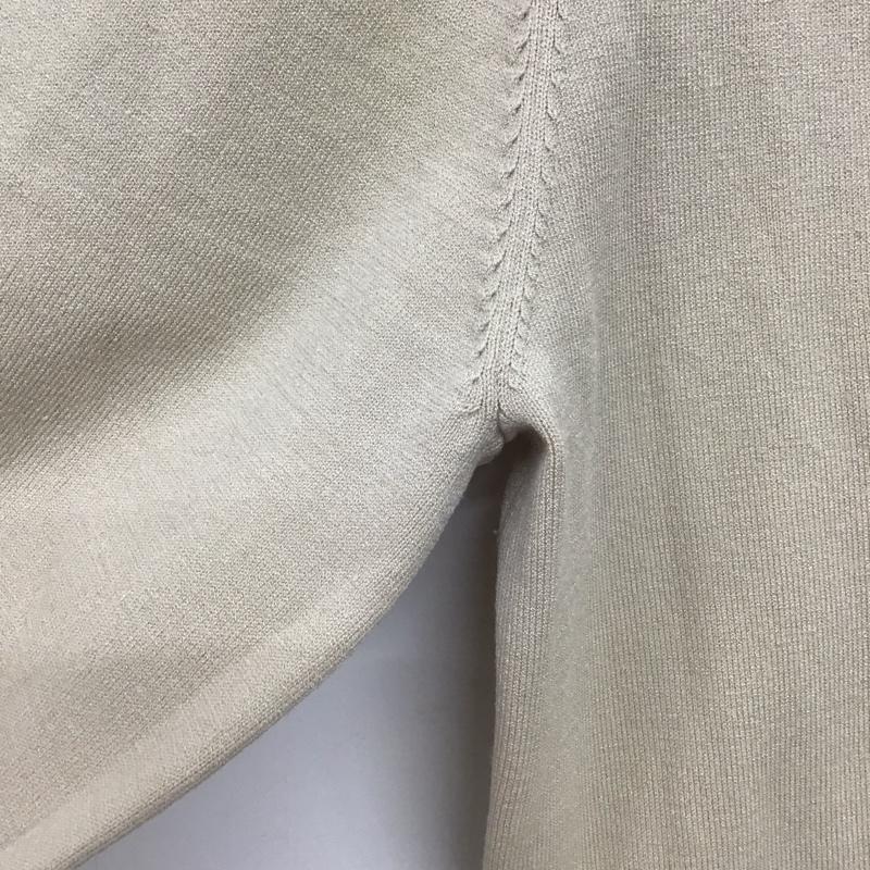 スピック＆スパン Spick & Span ワンピース ロングスカート 半袖ニットロングワンピース Vネック FREE 無地 ベージュ / ベージュ /  レディース USED 古着 中古 10147881