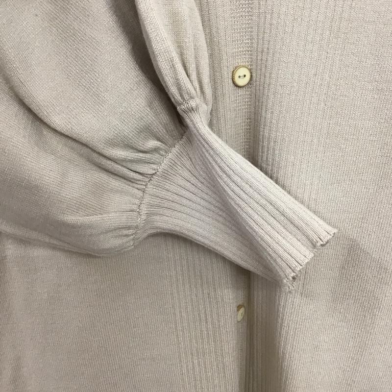 スピック＆スパン Spick & Span ワンピース ロングスカート 半袖ニットロングワンピース Vネック FREE 無地 ベージュ / ベージュ /  レディース USED 古着 中古 10147881