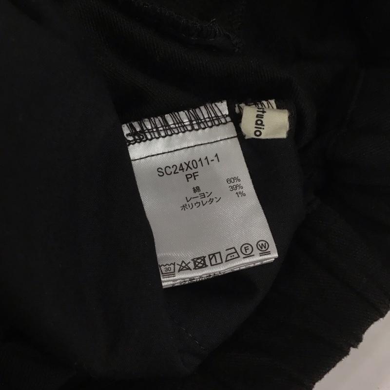 スタディオクリップ studio CLIP パンツ スラックス 無地 黒 / ブラック /  レディース USED 古着 中古 10147886