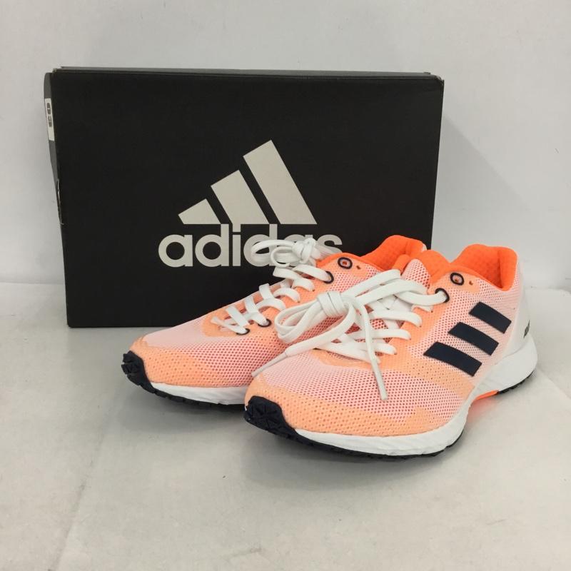 アディダス adidas スニーカー スニーカー F34064 adizero rc ランニングシューズ 22.5cm 箱有 22.5cm ロゴ、文字 白 / ホワイト / X 橙 / オレンジ / X 黒 / ブラック /  レディース USED 古着 中古 10147905