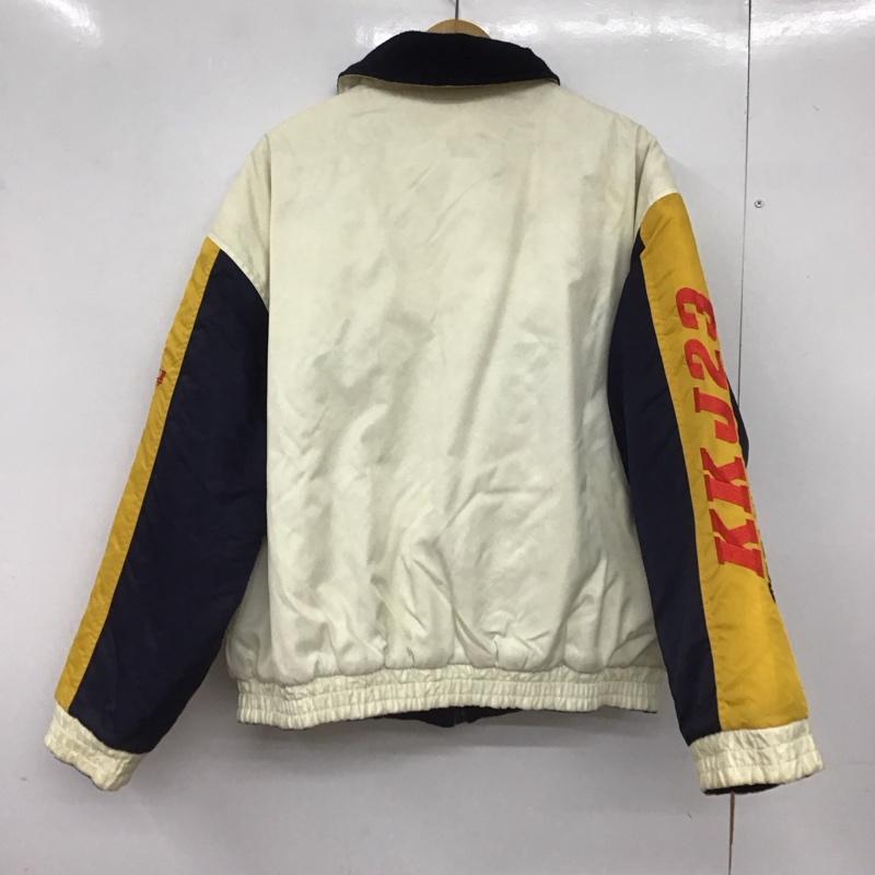 カールカナイ KARL KANI ジャケット、上着 ジャンパー、ブルゾン ジップアップジャケット ナイロンジャケット アウター L ロゴ、文字 アイボリー / アイボリー /  メンズ USED 古着 中古 10147971
