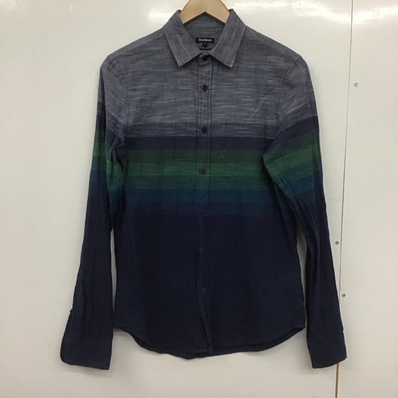 デシグアル Desigual シャツ、ブラウス 長袖 長袖シャツ プリントシャツ カラーシャツ S プリント マルチカラー / マルチカラー /  メンズ USED 古着 中古 10147981
