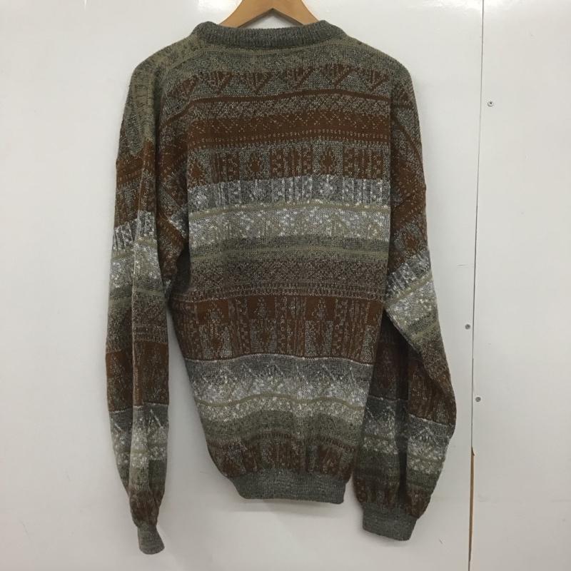 古着 USED ニット、セーター 長袖 長袖ニット クルーネック セーター イタリア製 プリント マルチカラー / マルチカラー /  メンズ USED 古着 中古 10147992