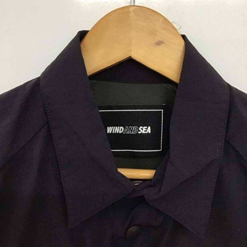 ウィンダンシー WIND AND SEA シャツ、ブラウス 半袖 wds-o-utk-24-q4-sh-01 半袖シャツ M ロゴ、文字 紺 / ネイビー /  メンズ USED 古着 中古 10147998