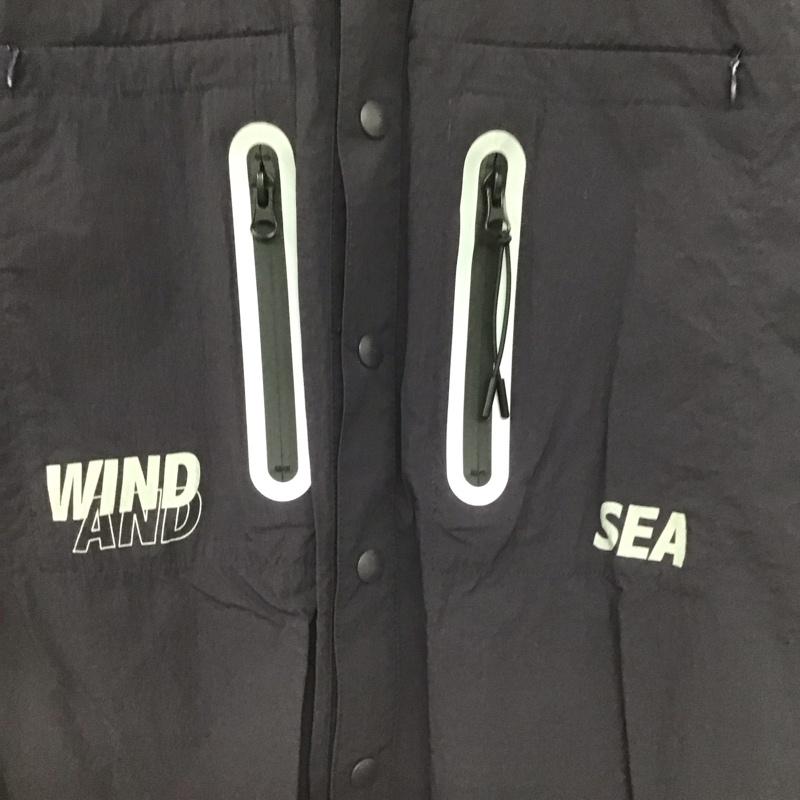 ウィンダンシー WIND AND SEA シャツ、ブラウス 半袖 wds-o-utk-24-q4-sh-01 半袖シャツ M ロゴ、文字 紺 / ネイビー /  メンズ USED 古着 中古 10147998