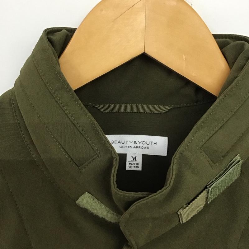 エイチビューティー＆ユースユナイテッドアローズ H BEAUTY&YOUTH UNITED ARROWS ジャケット、上着 ジャケット、ブレザー ミリタリージャケット 前ボタンジャケット スタンドカラー L 無地 カーキ / カーキ /  メンズ USED 古着 中古 10147999