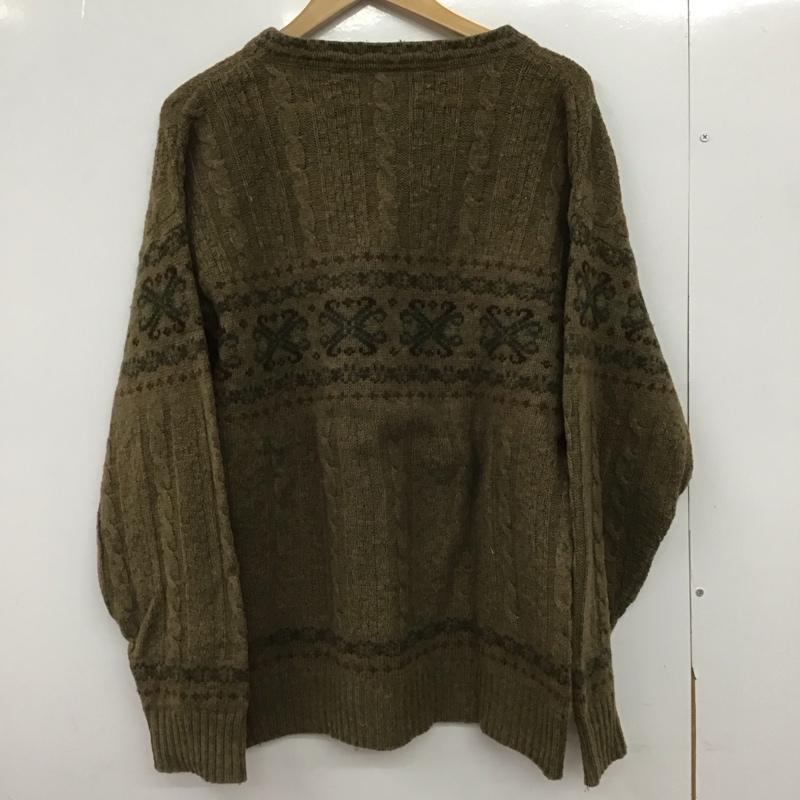 オールドリバー Old River ニット、セーター 長袖 長袖ニットカットソー クルーネック セーター L プリント マルチカラー / マルチカラー /  メンズ USED 古着 中古 10148017