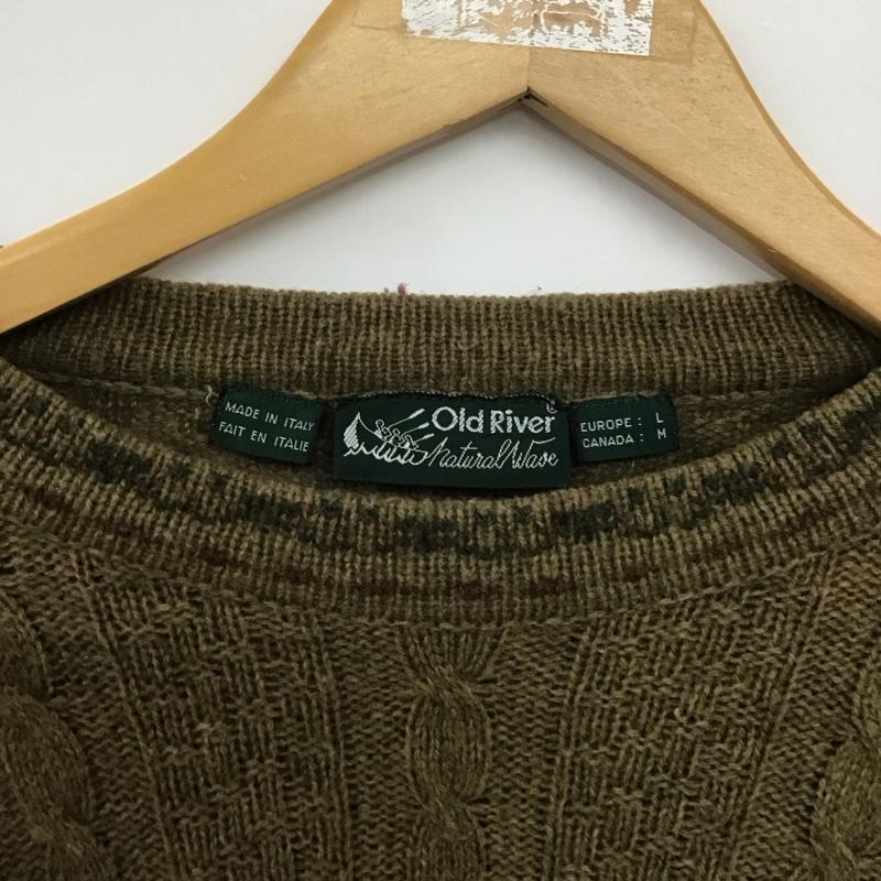 オールドリバー Old River ニット、セーター 長袖 長袖ニットカットソー クルーネック セーター L プリント マルチカラー / マルチカラー /  メンズ USED 古着 中古 10148017