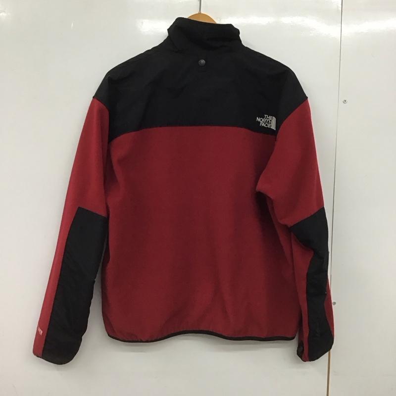 ザノースフェイス THE NORTH FACE ジャケット、上着 ジャンパー、ブルゾン ジップアップジャケット フリースジャケット スタンドカラー LL ロゴ、文字 黒 / ブラック / X 赤 / レッド /  メンズ USED 古着 中古 10148024