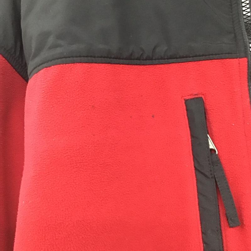 ザノースフェイス THE NORTH FACE ジャケット、上着 ジャンパー、ブルゾン ジップアップジャケット フリースジャケット スタンドカラー LL ロゴ、文字 黒 / ブラック / X 赤 / レッド /  メンズ USED 古着 中古 10148024