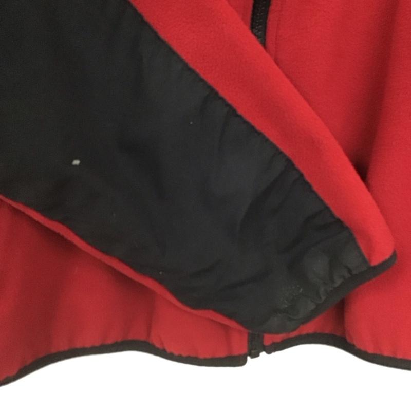 ザノースフェイス THE NORTH FACE ジャケット、上着 ジャンパー、ブルゾン ジップアップジャケット フリースジャケット スタンドカラー LL ロゴ、文字 黒 / ブラック / X 赤 / レッド /  メンズ USED 古着 中古 10148024