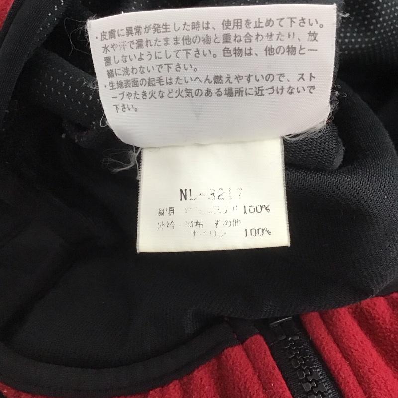 ザノースフェイス THE NORTH FACE ジャケット、上着 ジャンパー、ブルゾン ジップアップジャケット フリースジャケット スタンドカラー LL ロゴ、文字 黒 / ブラック / X 赤 / レッド /  メンズ USED 古着 中古 10148024