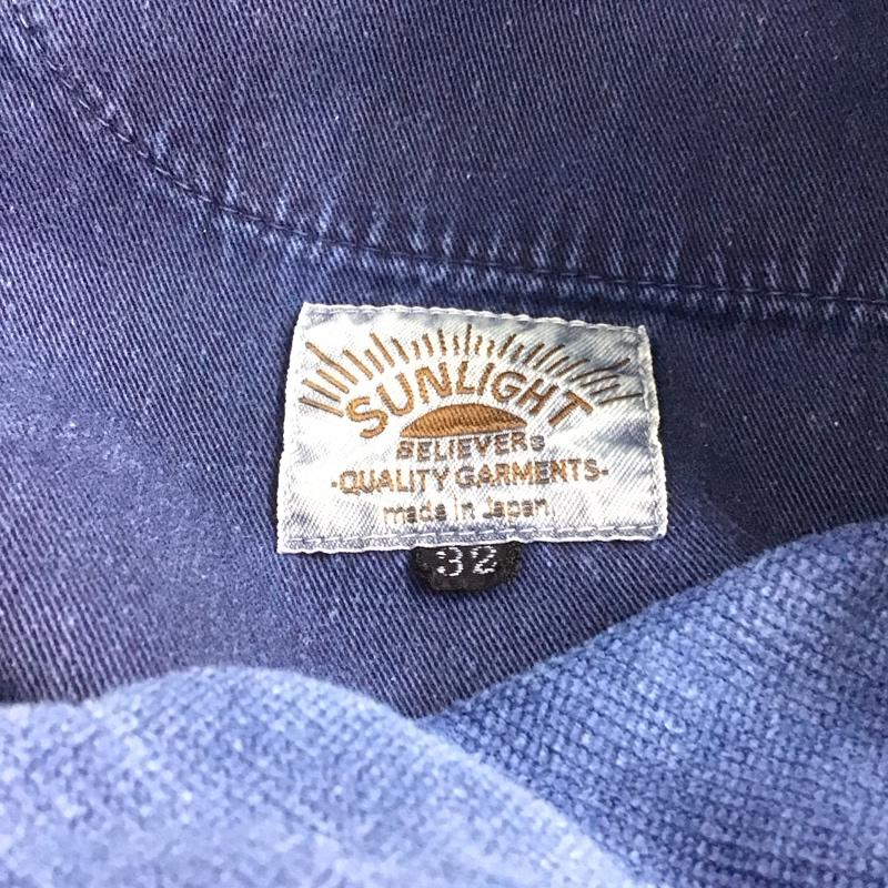 サンライトビリーバー SUNLIGHT BELIEVER パンツ ワークパンツ、ペインターパンツ コーデュロイパンツ スリムパンツ カジュアルパンツ 32インチ 無地 青 / ブルー /  メンズ USED 古着 中古 10148030