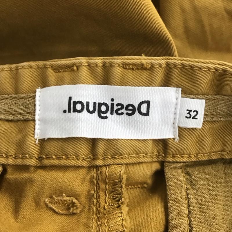 デシグアル Desigual パンツ チノパン 22smpw08 チノパン ワイドパンツ カジュアルパンツ 32インチ 無地 黄 / イエロー /  メンズ USED 古着 中古 10148039