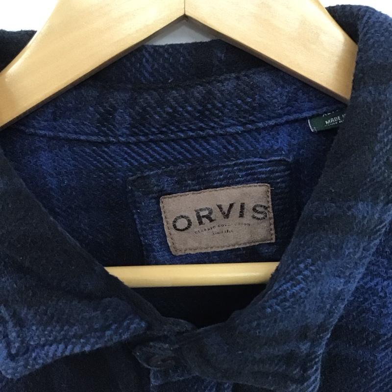 古着 USED シャツ、ブラウス 長袖 長袖シャツ チェックシャツ カラーシャツ 厚手 XL チェック 青 / ブルー /  メンズ USED 古着 中古 10148057