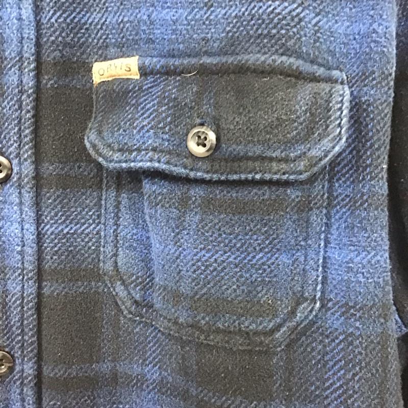 古着 USED シャツ、ブラウス 長袖 長袖シャツ チェックシャツ カラーシャツ 厚手 XL チェック 青 / ブルー /  メンズ USED 古着 中古 10148057