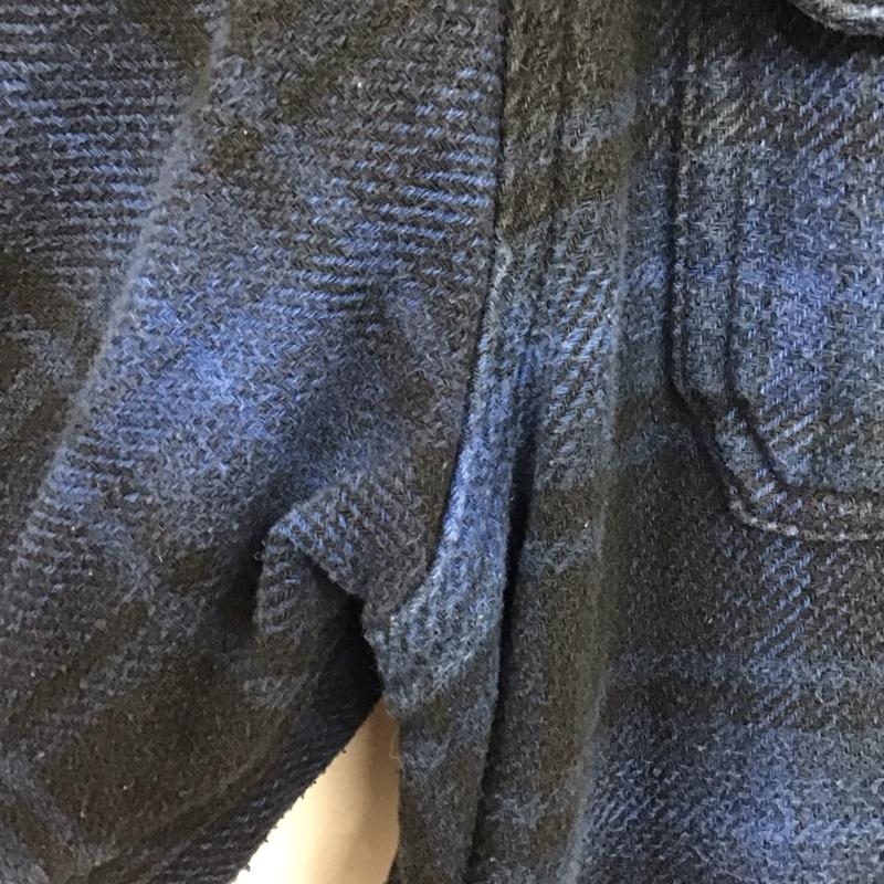古着 USED シャツ、ブラウス 長袖 長袖シャツ チェックシャツ カラーシャツ 厚手 XL チェック 青 / ブルー /  メンズ USED 古着 中古 10148057