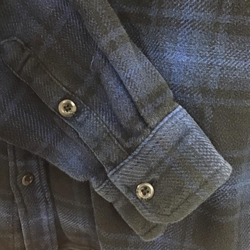 古着 USED シャツ、ブラウス 長袖 長袖シャツ チェックシャツ カラーシャツ 厚手 XL チェック 青 / ブルー /  メンズ USED 古着 中古 10148057