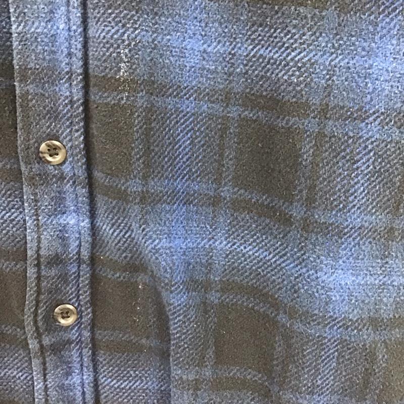 古着 USED シャツ、ブラウス 長袖 長袖シャツ チェックシャツ カラーシャツ 厚手 XL チェック 青 / ブルー /  メンズ USED 古着 中古 10148057