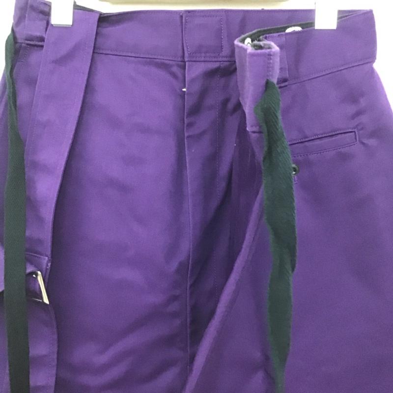 ディッキーズ Dickies パンツ ショートパンツ KIDILL Dickies サスペンダー付きハーフパンツ 42 ロゴ、文字 紫 / パープル /  メンズ USED 古着 中古 10148061