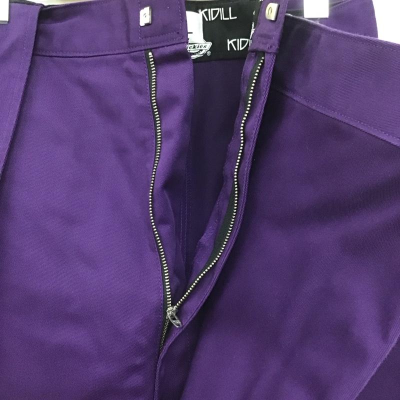 ディッキーズ Dickies パンツ ショートパンツ KIDILL Dickies サスペンダー付きハーフパンツ 42 ロゴ、文字 紫 / パープル /  メンズ USED 古着 中古 10148061