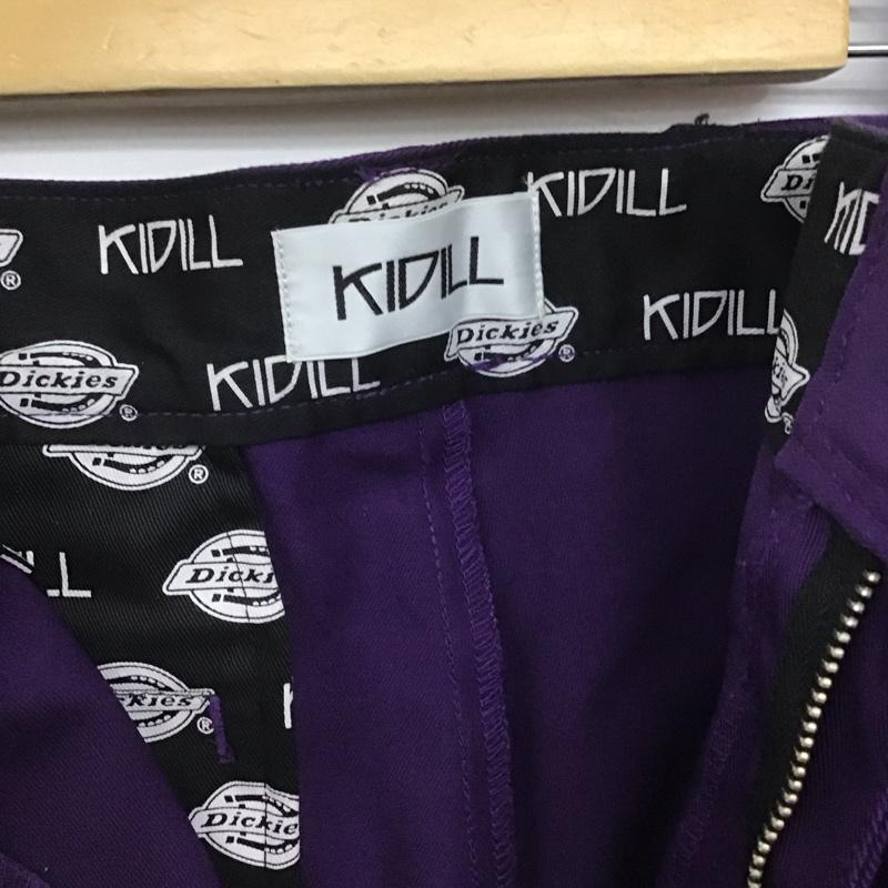 ディッキーズ Dickies パンツ ショートパンツ KIDILL Dickies サスペンダー付きハーフパンツ 42 ロゴ、文字 紫 / パープル /  メンズ USED 古着 中古 10148061