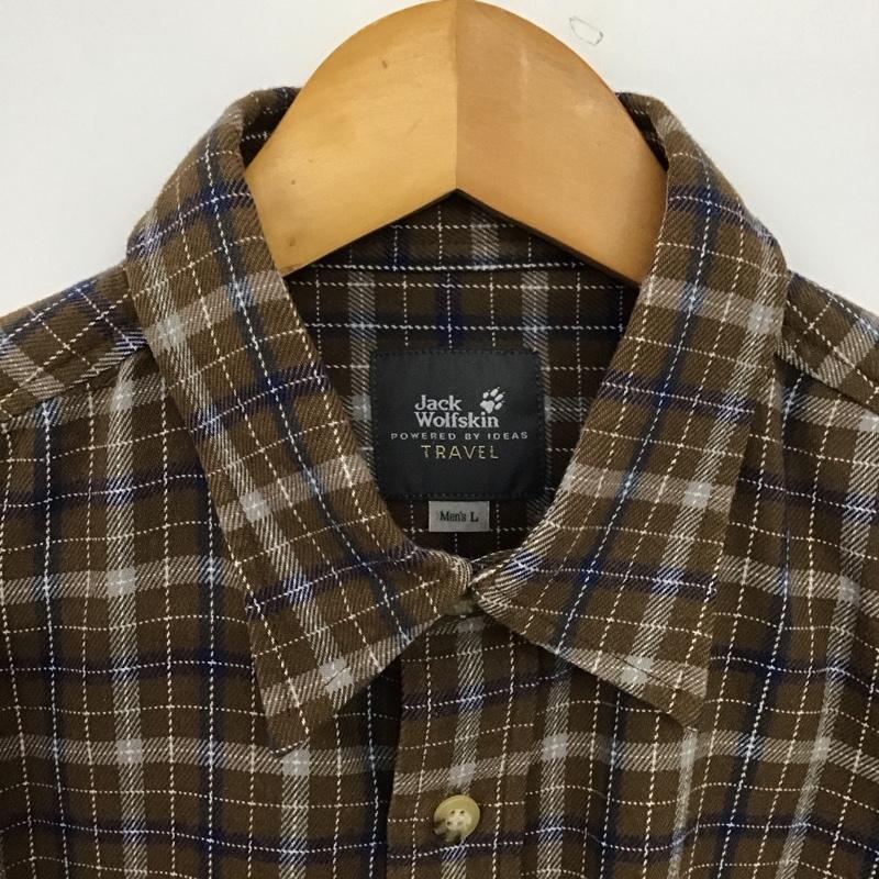 ジャック・ウルフスキン Jack Wolfskin シャツ、ブラウス 長袖 長袖シャツ チェックシャツ カラーシャツ L チェック マルチカラー / マルチカラー /  メンズ USED 古着 中古 10148071