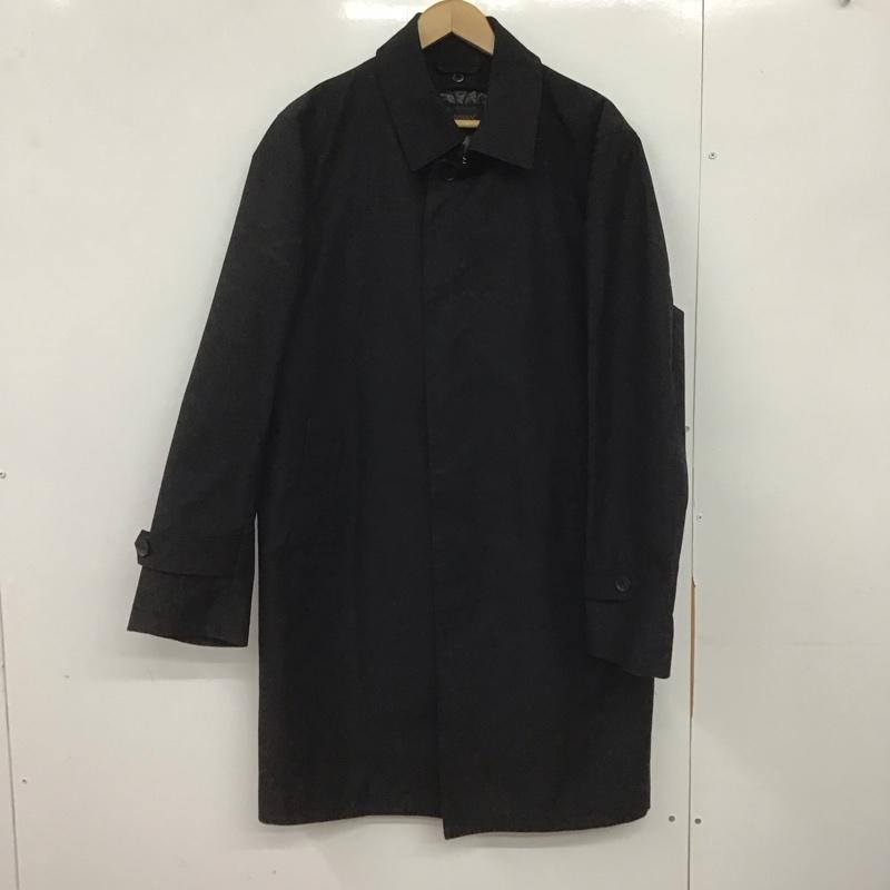 ダーバン DURBAN コート コート一般 ロングコート カラージャケット アウター LL 無地 黒 / ブラック /  メンズ USED 古着 中古 10148072