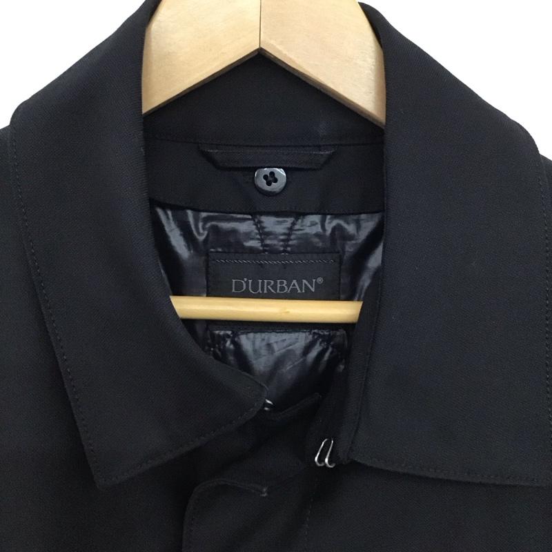 ダーバン DURBAN コート コート一般 ロングコート カラージャケット アウター LL 無地 黒 / ブラック /  メンズ USED 古着 中古 10148072