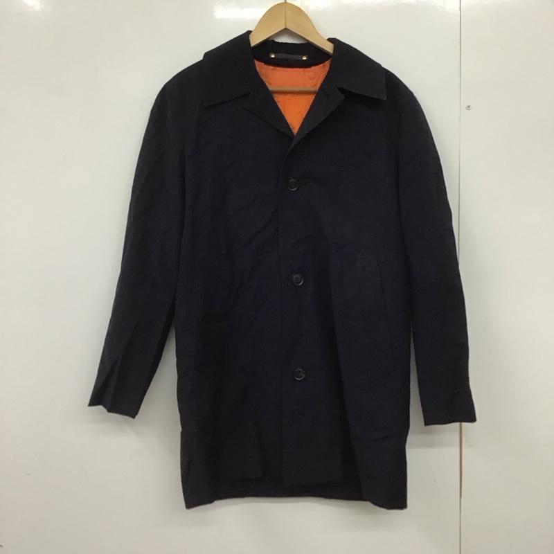 ポールスミス Paul Smith ジャケット、上着 ジャンパー、ブルゾン カジュアルジャケット アウター カラージャケット フロントボタン S 無地 紺 / ネイビー /  メンズ USED 古着 中古 10148083