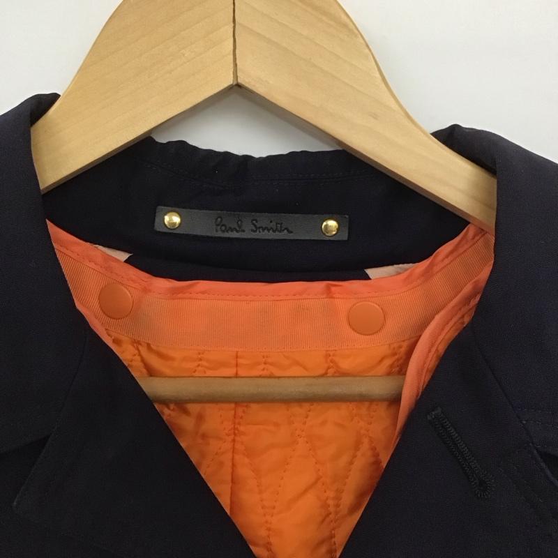 ポールスミス Paul Smith ジャケット、上着 ジャンパー、ブルゾン カジュアルジャケット アウター カラージャケット フロントボタン S 無地 紺 / ネイビー /  メンズ USED 古着 中古 10148083