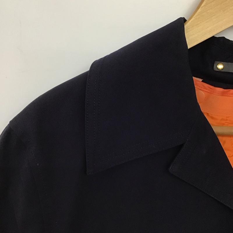 ポールスミス Paul Smith ジャケット、上着 ジャンパー、ブルゾン カジュアルジャケット アウター カラージャケット フロントボタン S 無地 紺 / ネイビー /  メンズ USED 古着 中古 10148083
