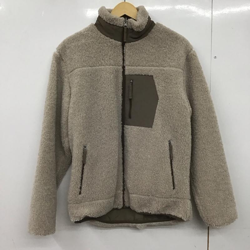 ザラ ZARA ジャケット、上着 ジャンパー、ブルゾン ジップアップジャケット フリースジャケット アウター リバーシブル M 無地 ベージュ / ベージュ /  メンズ USED 古着 中古 10148088