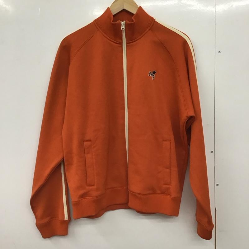 アバクロンビーアンドフィッチ ABERCROMBIE&FITCH ジャケット、上着 ジャンパー、ブルゾン ジップアップジャケット ジャージ スタンドカラー L ロゴ、文字 橙 / オレンジ /  メンズ USED 古着 中古 10148093