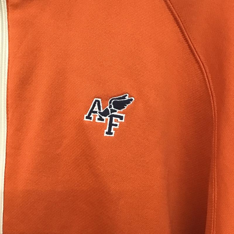 アバクロンビーアンドフィッチ ABERCROMBIE&FITCH ジャケット、上着 ジャンパー、ブルゾン ジップアップジャケット ジャージ スタンドカラー L ロゴ、文字 橙 / オレンジ /  メンズ USED 古着 中古 10148093