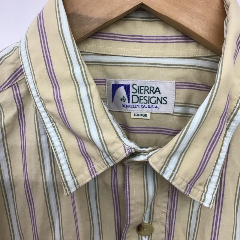 シェラデザイン SIERRA DESIGNS シャツ、ブラウス 長袖 長袖シャツ ストライプシャツ カラーシャツ L ストライプ マルチカラー / マルチカラー /  メンズ USED 古着 中古 10148098