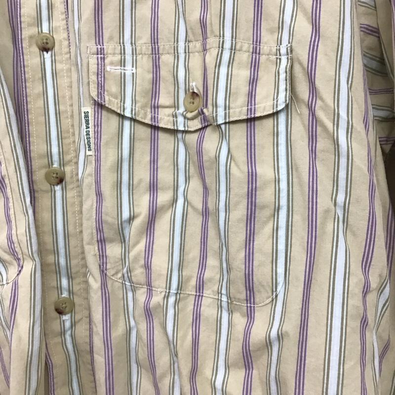 シェラデザイン SIERRA DESIGNS シャツ、ブラウス 長袖 長袖シャツ ストライプシャツ カラーシャツ L ストライプ マルチカラー / マルチカラー /  メンズ USED 古着 中古 10148098