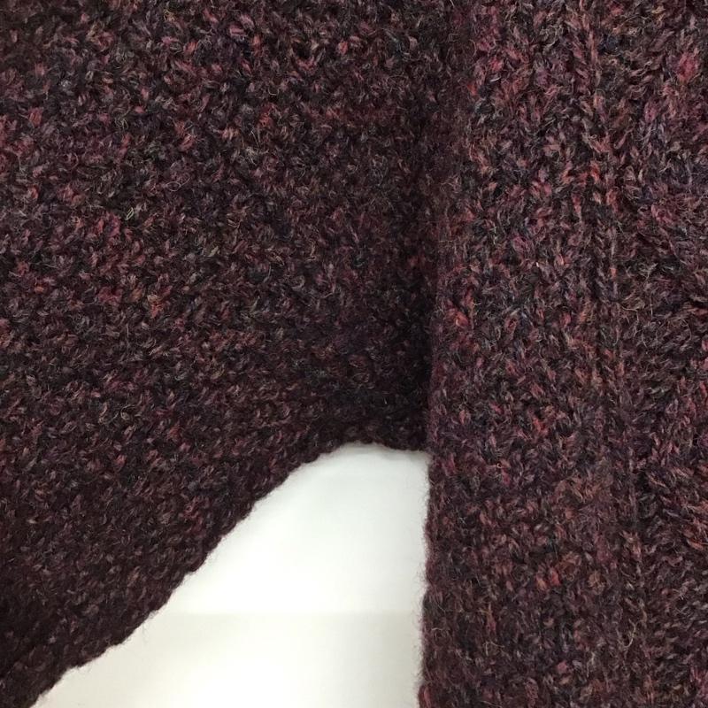 古着 USED ニット、セーター 長袖 長袖ニットカットソー クルーネック セーター XL 無地 紫 / パープル /  メンズ USED 古着 中古 10148109