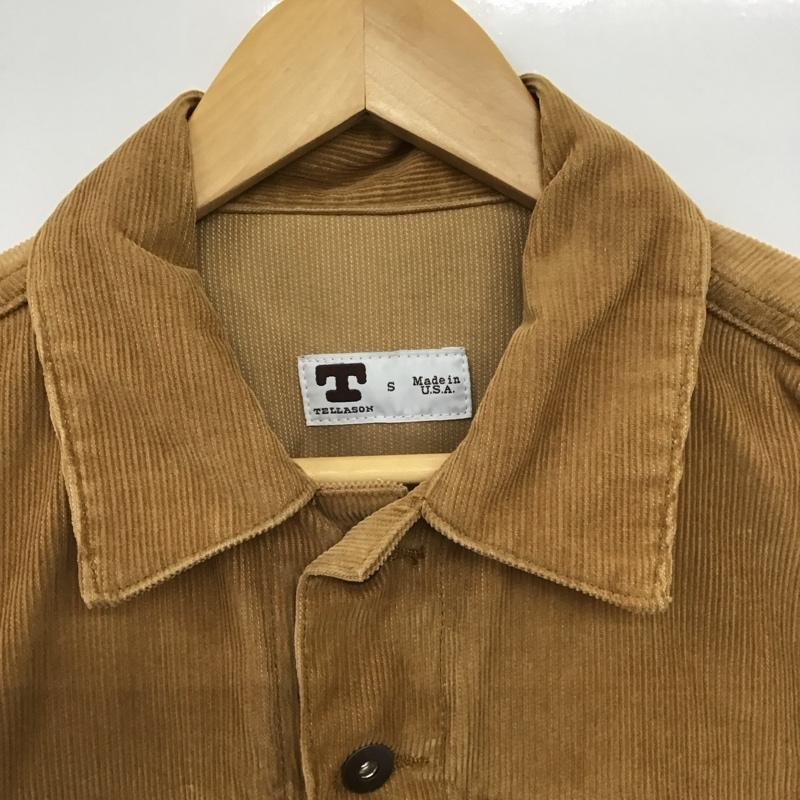 テラソン TELLASON ジャケット、上着 ジャケット、ブレザー 長袖ジャケット アウター 前ボタン カラージャケット コーデュロイジャケット S 無地 ベージュ / ベージュ /  メンズ USED 古着 中古 10148114