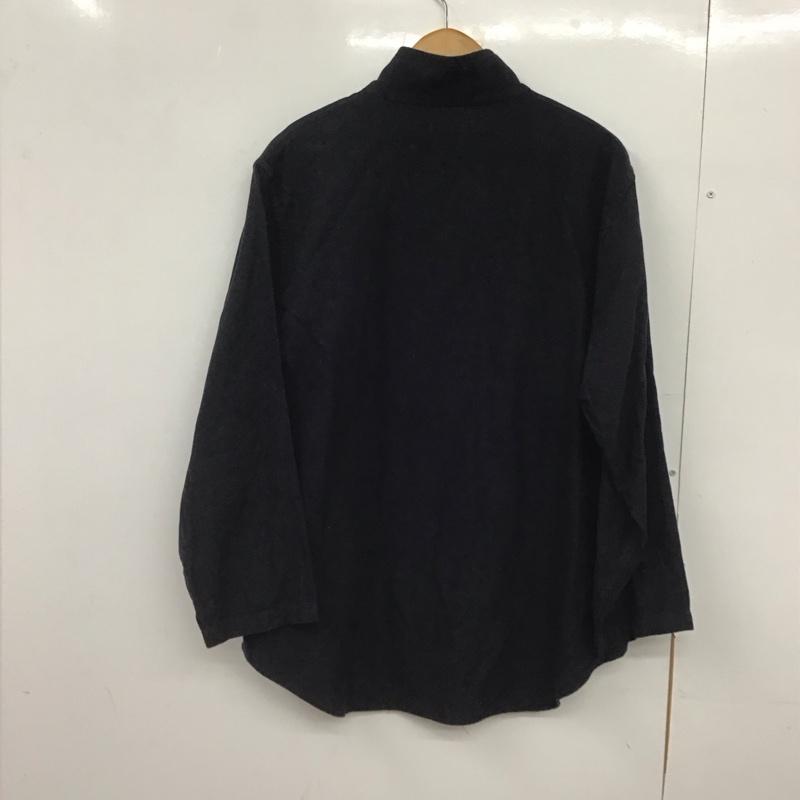 コンフェクト CONFECT カットソー 長袖 長袖ニットカットソー ジップアップネック 3 無地 紺 / ネイビー /  メンズ USED 古着 中古 10148130