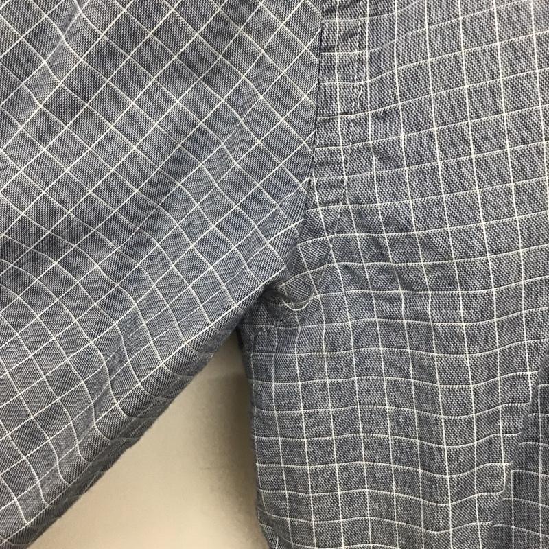 トミーヒルフィガー TOMMY HILFIGER シャツ、ブラウス 長袖 長袖シャツ 無地シャツ カラーシャツ ボタンダウンシャツ XXL チェック インディゴ / インディゴ /  メンズ USED 古着 中古 10148138