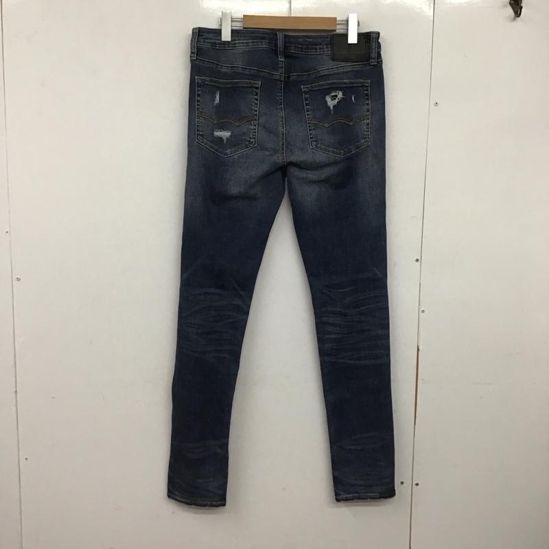 アメリカンイーグル AMERICANEAGLE パンツ デニム、ジーンズ デニムパンツ スリムパンツ カジュアルパンツ ストレッチパンツ 31インチ ダメージ加工 インディゴ / インディゴ /  メンズ USED 古着 中古 10148140