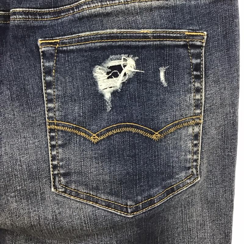 アメリカンイーグル AMERICANEAGLE パンツ デニム、ジーンズ デニムパンツ スリムパンツ カジュアルパンツ ストレッチパンツ 31インチ ダメージ加工 インディゴ / インディゴ /  メンズ USED 古着 中古 10148140