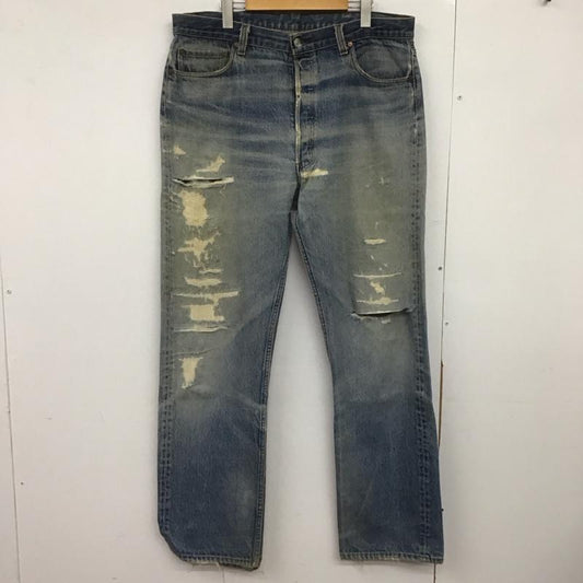 リーバイス Levi s パンツ デニム、ジーンズ デニムパンツ ワイドパンツ カジュアルパンツ 40インチ 無地 インディゴ / インディゴ /  メンズ USED 古着 中古 10148143