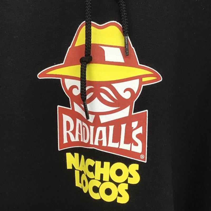 ラディアル RADIALL パーカー 長袖 rad-24aw-cut019 NACHOSLOCOSHOODIESWEATSHIRTLS XL プリント 黒 / ブラック /  メンズ USED 古着 中古 10148152