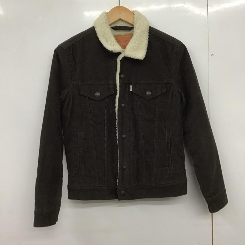 リーバイストラウスアンドコー Levi Strauss & co. ジャケット、上着 ジャンパー、ブルゾン コーデュロイジャケット カジュアルジャケット アウター 裏地ボア S ロゴ、文字 茶 / ブラウン /  メンズ USED 古着 中古 10148164