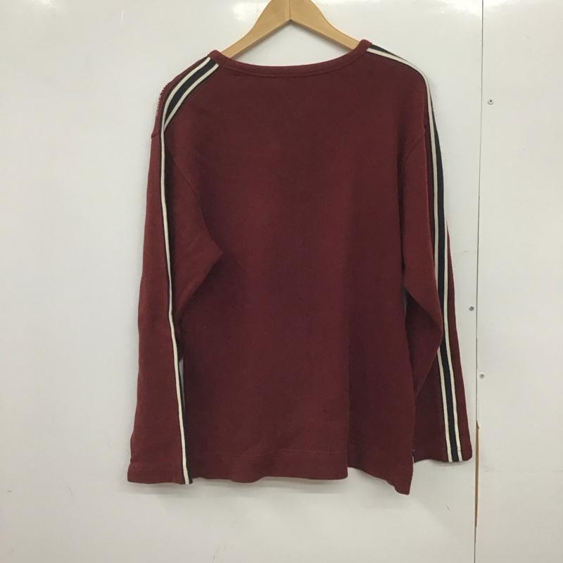 トミーヒルフィガー TOMMY HILFIGER カットソー 長袖 長袖カットソー Vネックカットソー S 無地 えんじ / ワインレッド /  メンズ USED 古着 中古 10148170