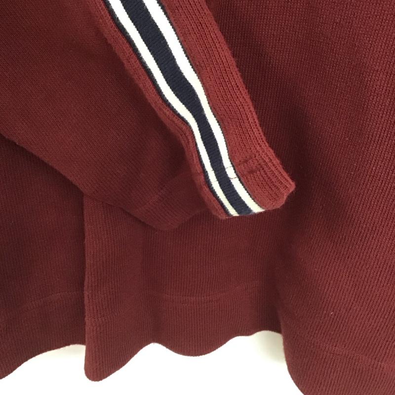トミーヒルフィガー TOMMY HILFIGER カットソー 長袖 長袖カットソー Vネックカットソー S 無地 えんじ / ワインレッド /  メンズ USED 古着 中古 10148170